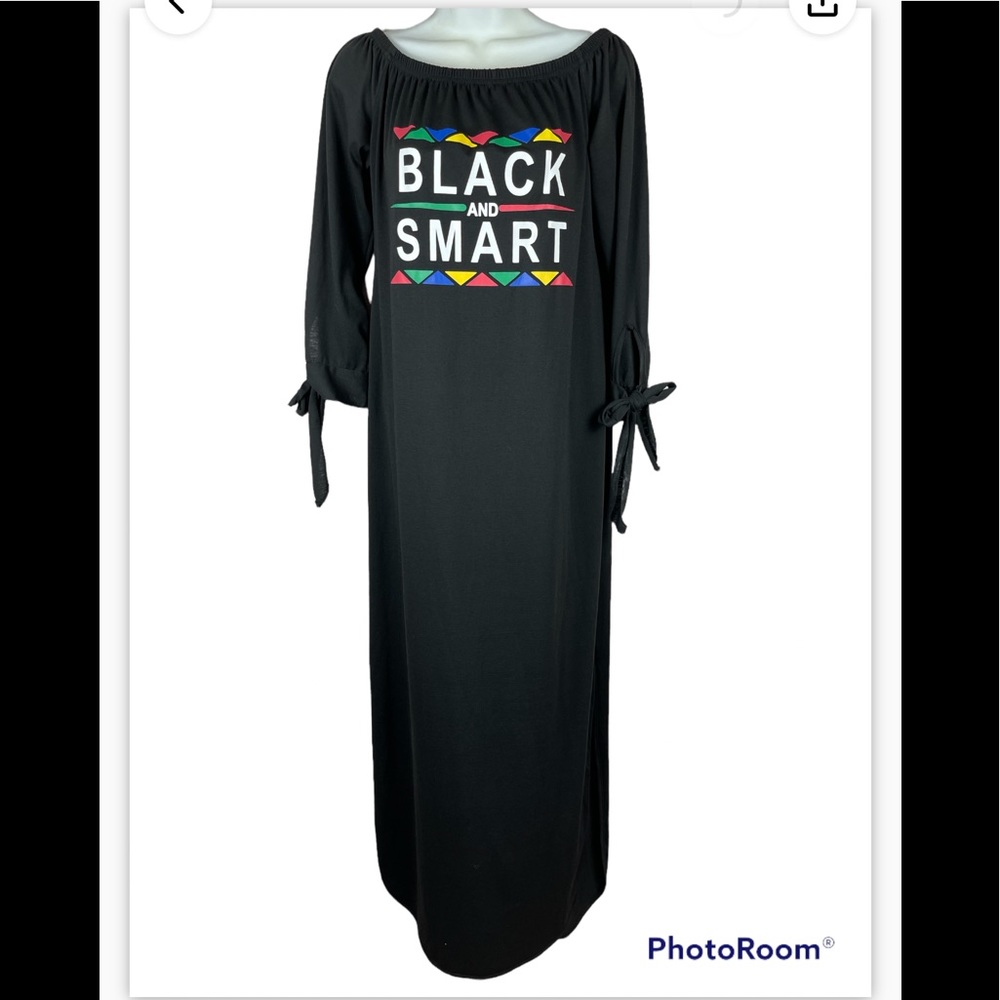 Letter Print 3/4 Sleeve Party Club lounge Dress